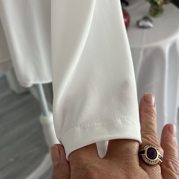 Joseph Ribkoff Split Front /Sides Sheer Size Overlay Gorgeous - Picture 9 of 12